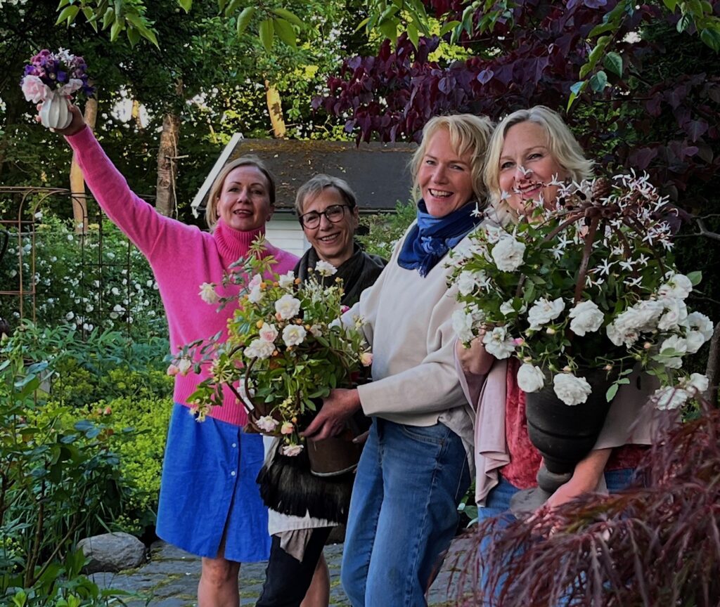 Rosworkshop komponera med rosor och perenner